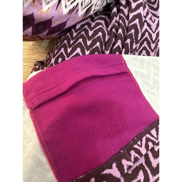 Prana Sol Cora Dress Size S Violet Chevron Print Yoga‎ Athleisure Comfort Beach - Picture 12 of 13